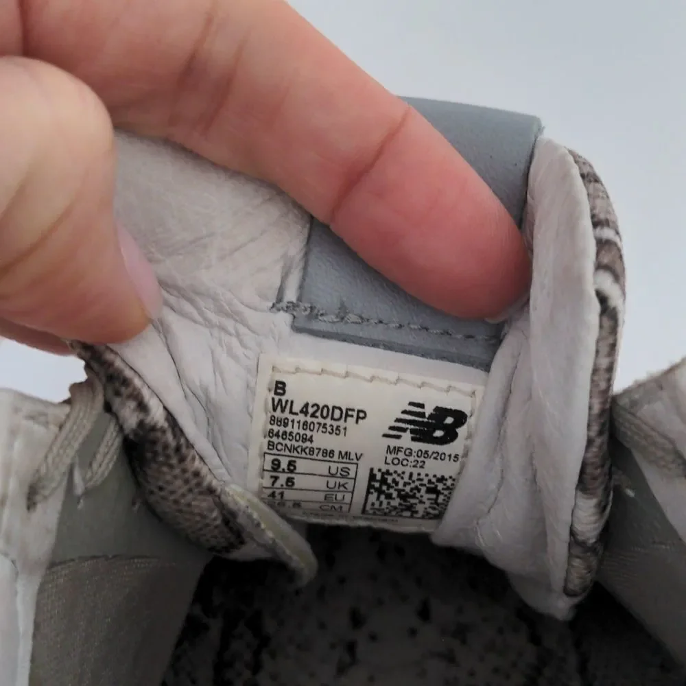 New Balance beige snake